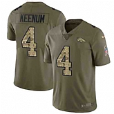 Nike Broncos 4 Case Keenum Olive Camo Salute To Service Limited Jersey Dzhi,baseball caps,new era cap wholesale,wholesale hats